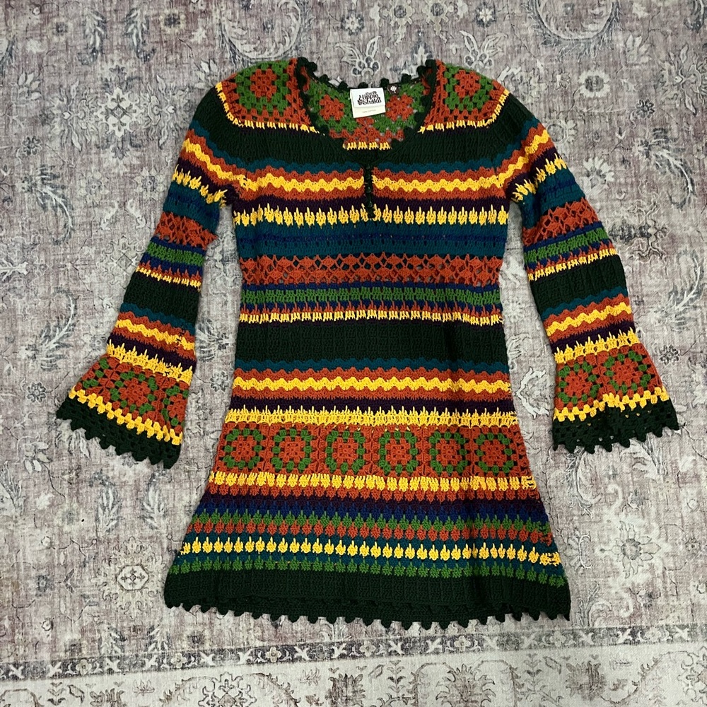 Hippie shake crochet cotton dress